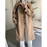 Men's Mid-Length Trench Coat - WOMONA.COM