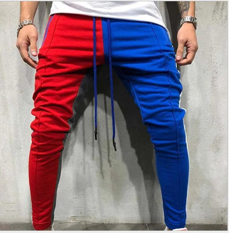 Color Mix Jogger Sweatpants - WOMONA.COM