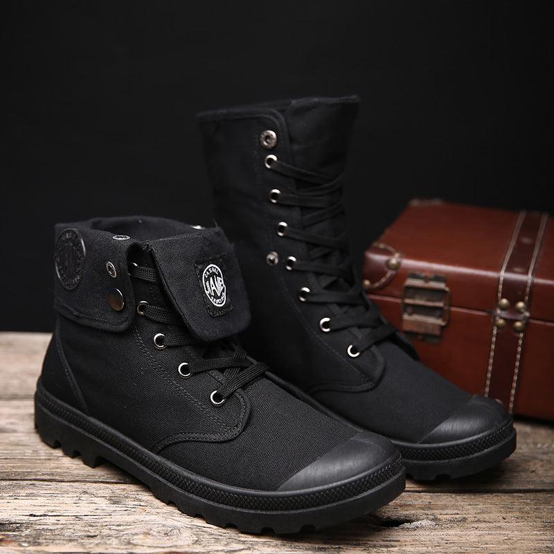 Canvas beach boots Martin boots - WOMONA.COM