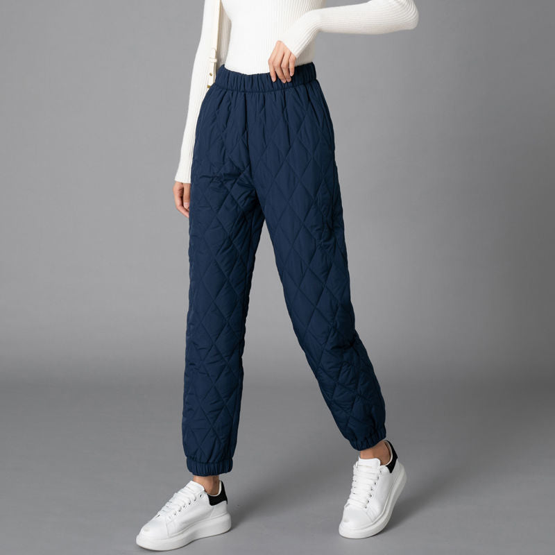 Thermal Pants Were Thin Plus Size Casual Straight - WOMONA.COM