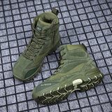 Cowhide Leather Military Shoes Men - WOMONA.COM