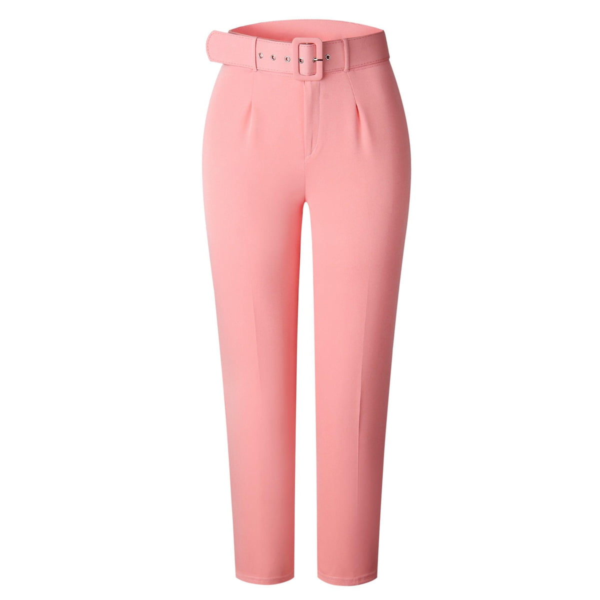 High waist casual trousers - WOMONA.COM