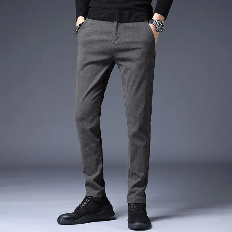 Slim casual men's pants - WOMONA.COM