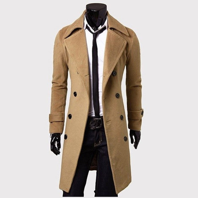 Men's Trench Coat - WOMONA.COM