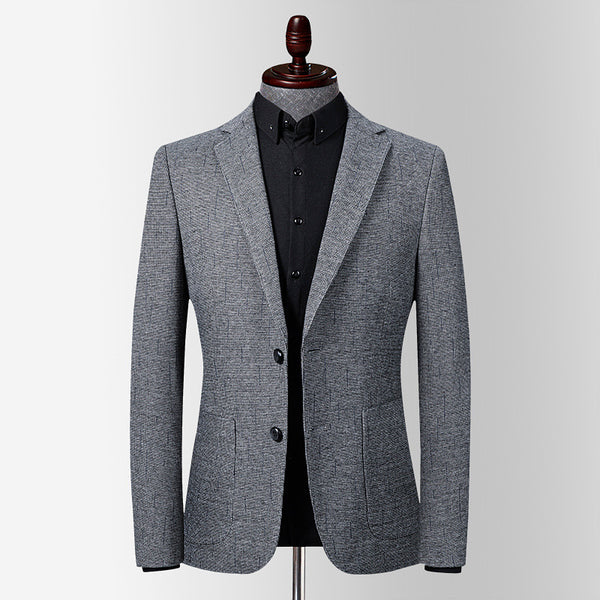 Stretch slim men's suit - WOMONA.COM