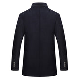 Business Gentleman Men's Coats Long - WOMONA.COM