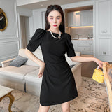 Ladies Puff Dress - WOMONA.COM