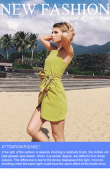 Irregular bows, beach dresses. - WOMONA.COM