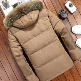 White duck down Men's down jacket - WOMONA.COM