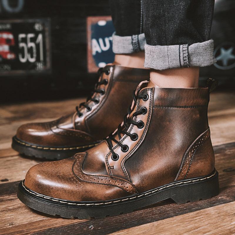 Winter Plush Martin Boots for Men - WOMONA.COM