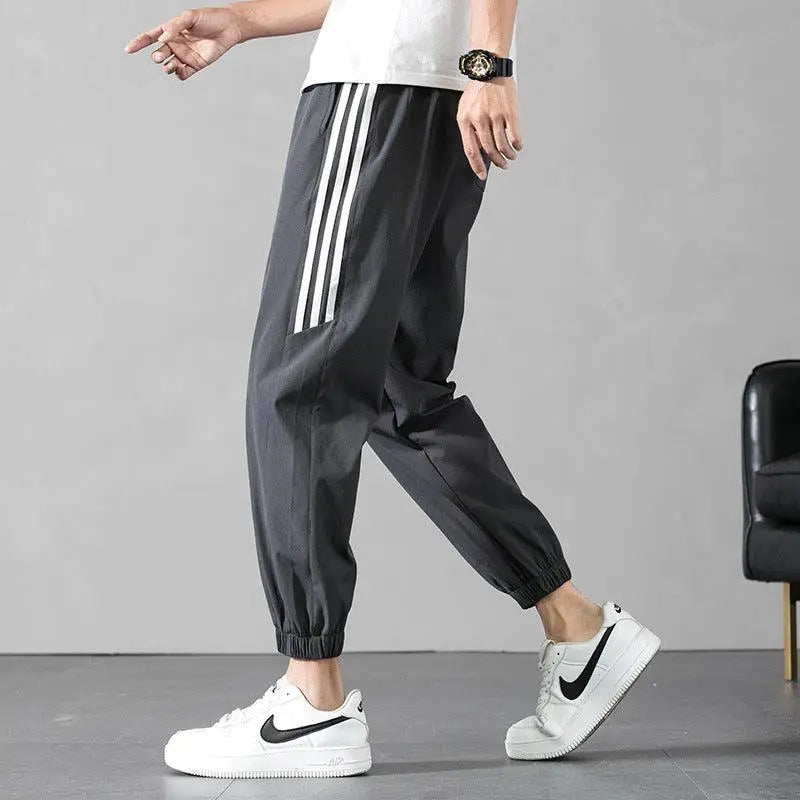 Men's ice silk sweatpants - WOMONA.COM