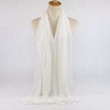 Chiffon folk style ball scarf - WOMONA.COM