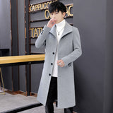 Mid-length Trench Coat Men's - WOMONA.COM