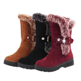 Casual Warm Winter Snow Boots - WOMONA.COM