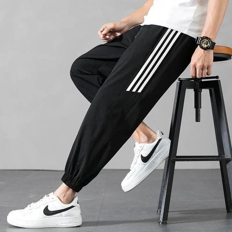 Men's ice silk sweatpants - WOMONA.COM