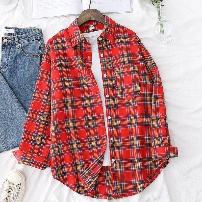 Retro Korean Shirt Jacket - WOMONA.COM