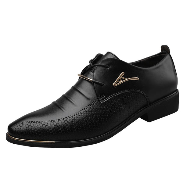 Business Formal Men's Lace-up Casual Shoes - WOMONA.COM