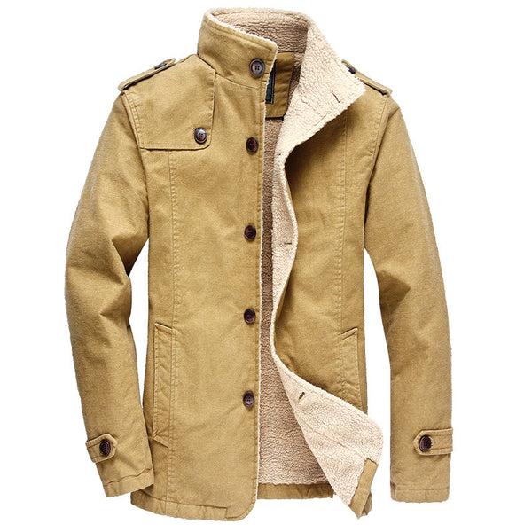 Medium-length fleece coat Men - WOMONA.COM