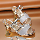 fashionable toe high heel casual sandals - WOMONA.COM