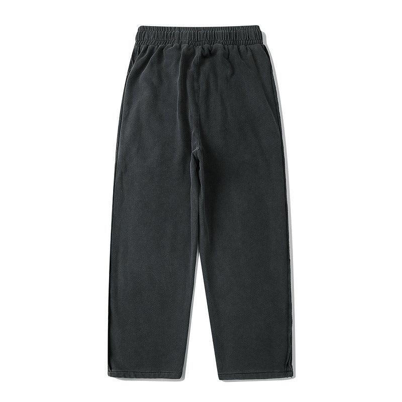 Loose Straight Trousers Retro Wide Leg Pants - WOMONA.COM