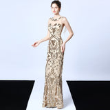 Party dress long banquet slim fit - WOMONA.COM