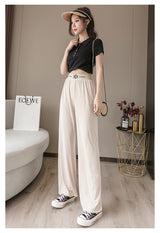 Ice Silk Wide-leg Pants For Women - WOMONA.COM