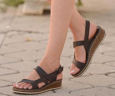 College Style Low Heel Casual Sandals - WOMONA.COM