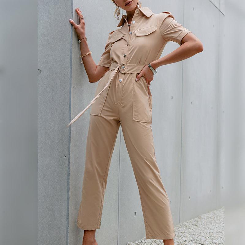 High Street Style Jumpsuit - WOMONA.COM