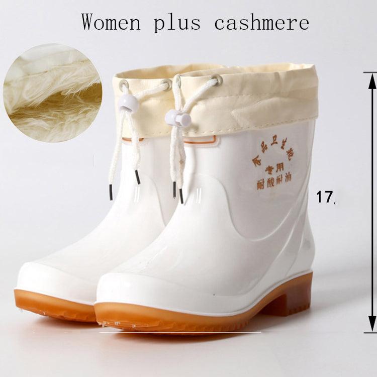 Short White Rain Boots For Men - WOMONA.COM