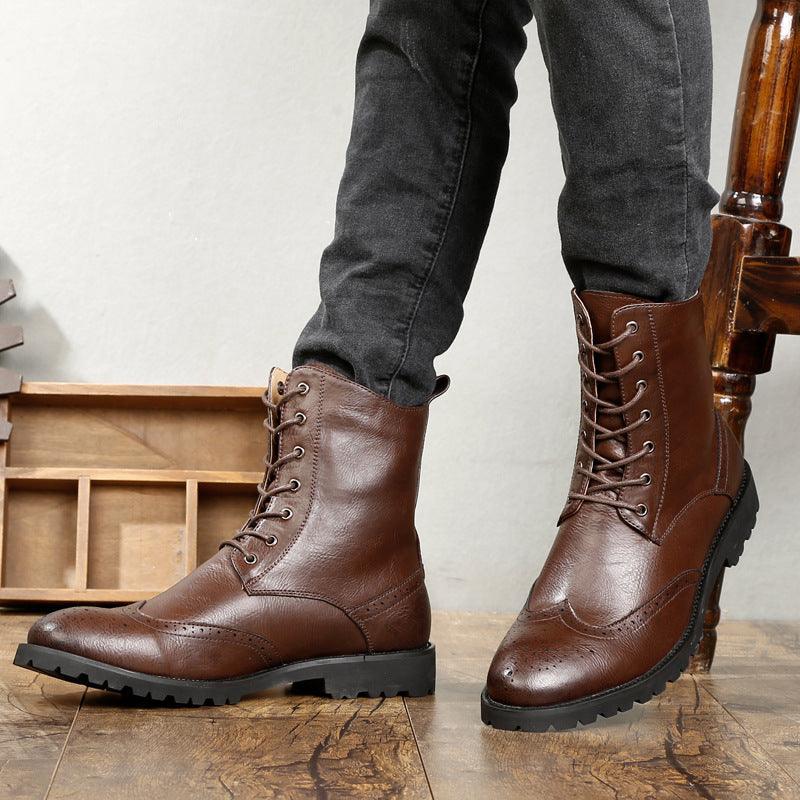 Korean casual tooling boots - WOMONA.COM