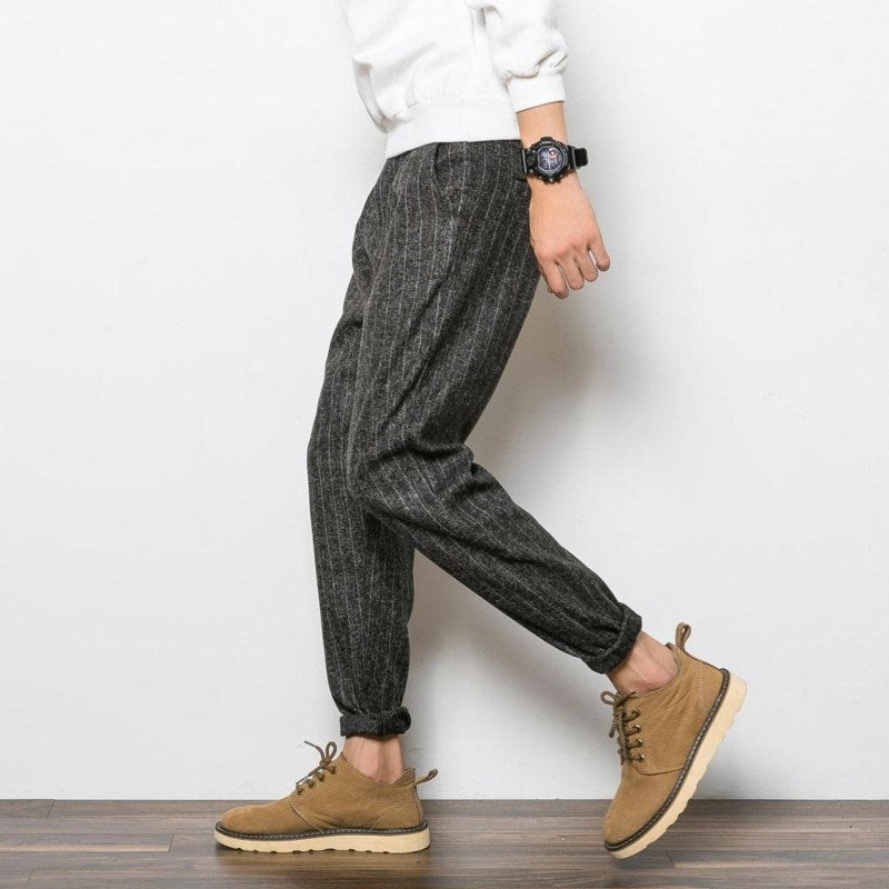 Striped casual pants harem pants - WOMONA.COM