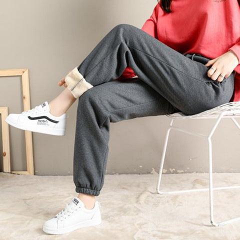 padded sweatpants - WOMONA.COM