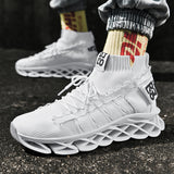 Flying woven mesh sneakers - WOMONA.COM