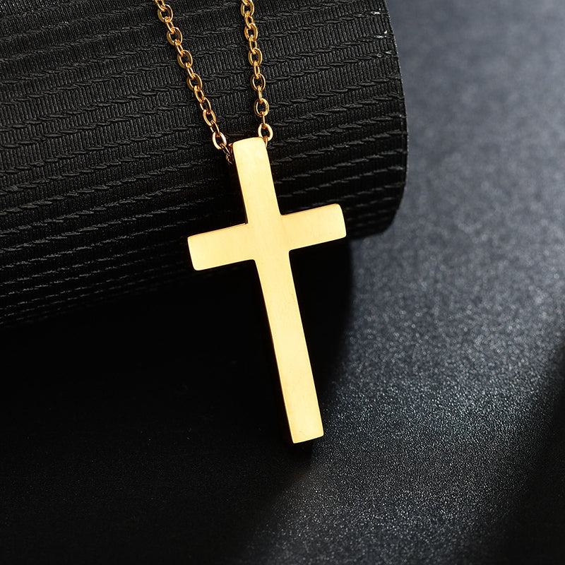 Stainless steel cross necklace - WOMONA.COM