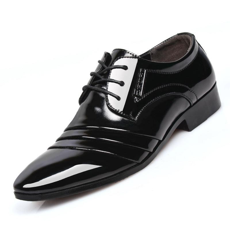 Men's casual business formal leather shoes - WOMONA.COM