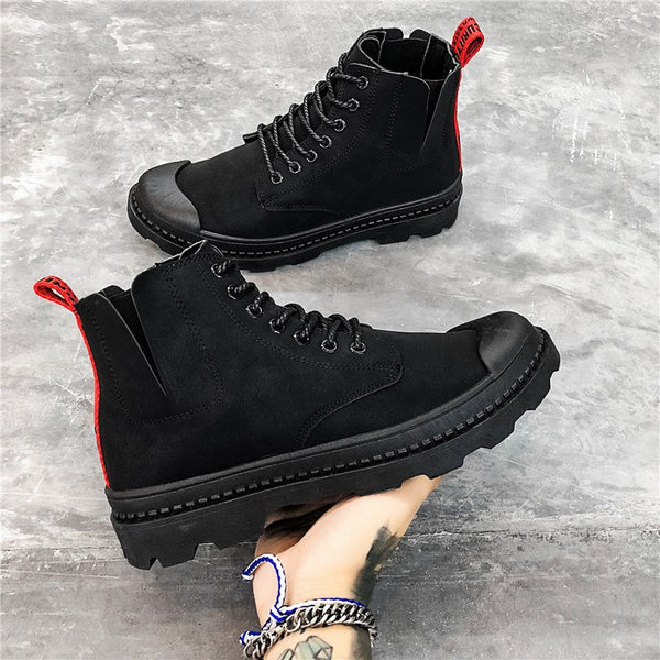 Fashion Ankle Boots Winter Autumn men's - WOMONA.COM