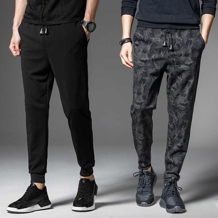 Tie waist casual trousers men's - WOMONA.COM