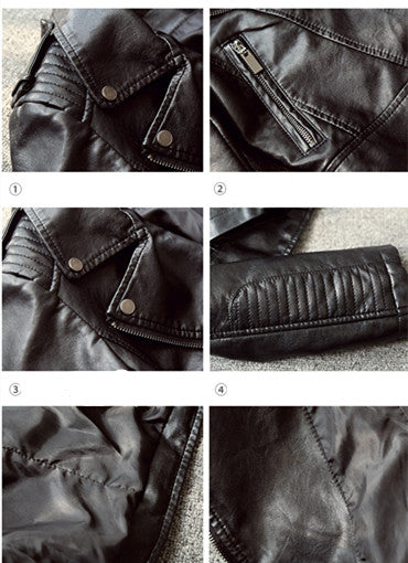 Small Leather Jacket - WOMONA.COM