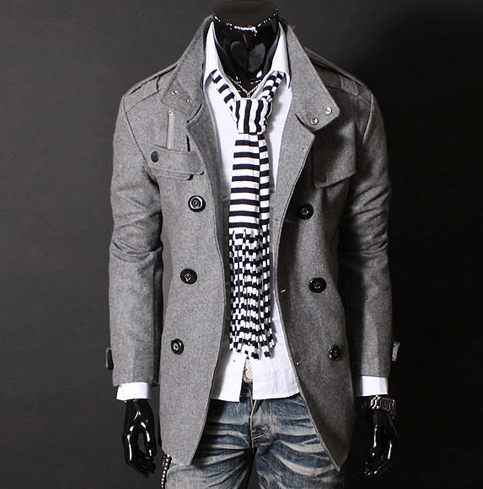 New Fashion Men Woolen Coat - WOMONA.COM