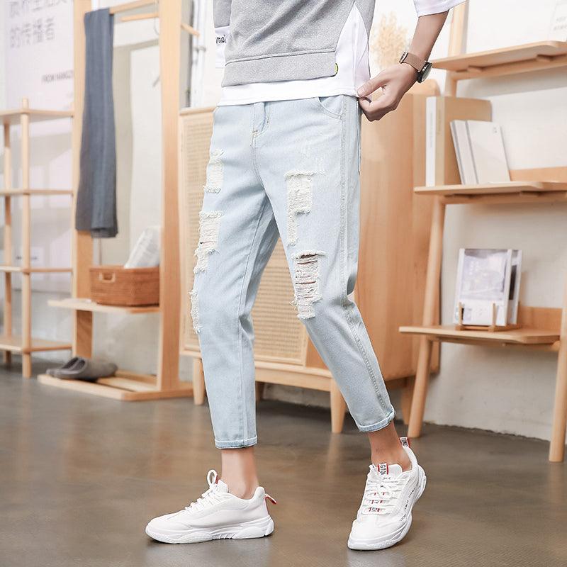 Men's ripped jeans - WOMONA.COM