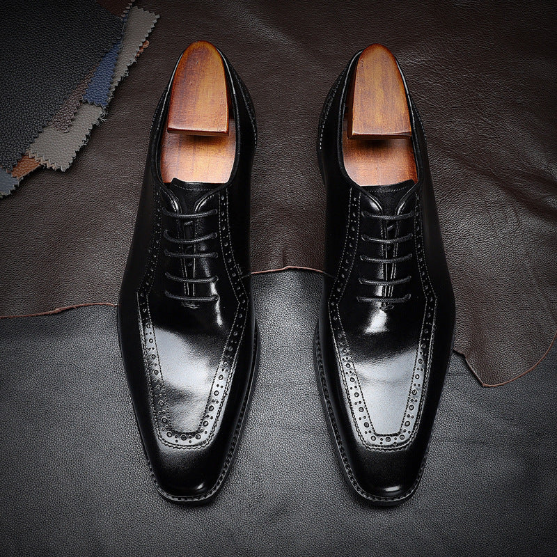 Men's Business Formal Wear Leather Shoes - WOMONA.COM