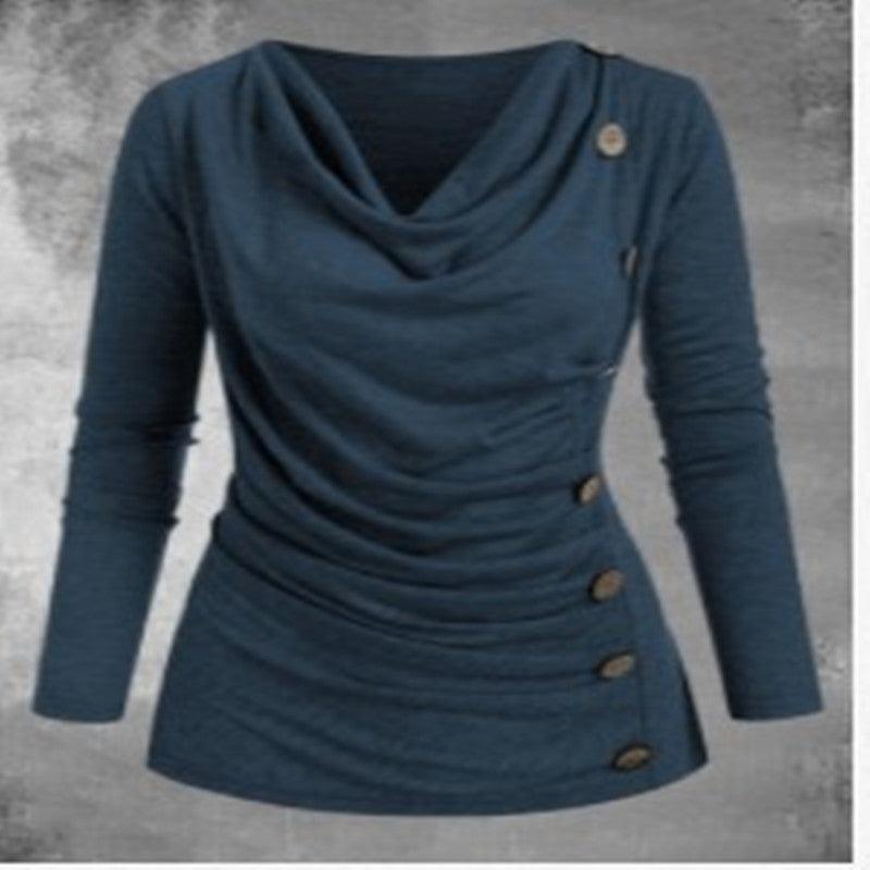 Casual Fashion Long-Sleeved T-Shirt - WOMONA.COM