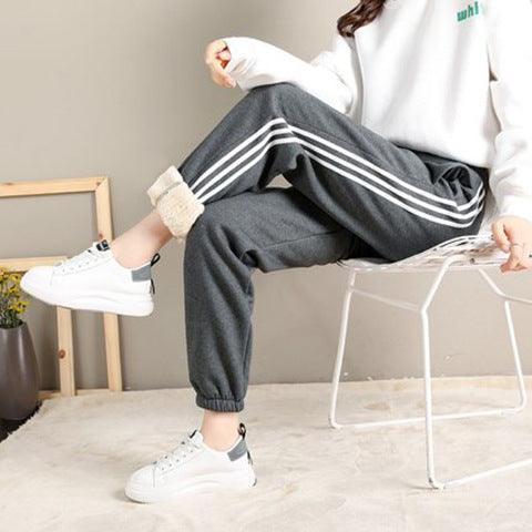 padded sweatpants - WOMONA.COM