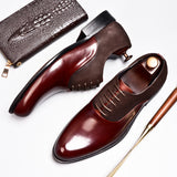 Business Mens Formal Leather Shoes - WOMONA.COM