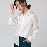 Silk long sleeve shirt - WOMONA.COM