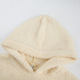 Furry Hooded Loose Coat - WOMONA.COM