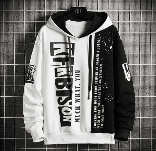 Men Fashion Long-sleeved Hooded T-shirt - WOMONA.COM