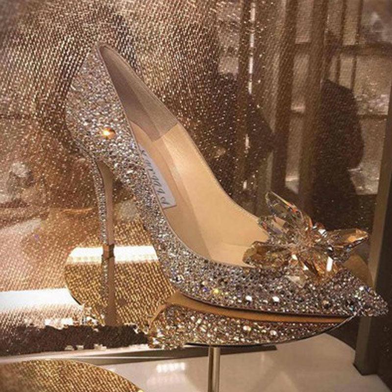Rhinestone High Heels - WOMONA.COM