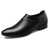 Slip-on Leather Shoes Men's - WOMONA.COM