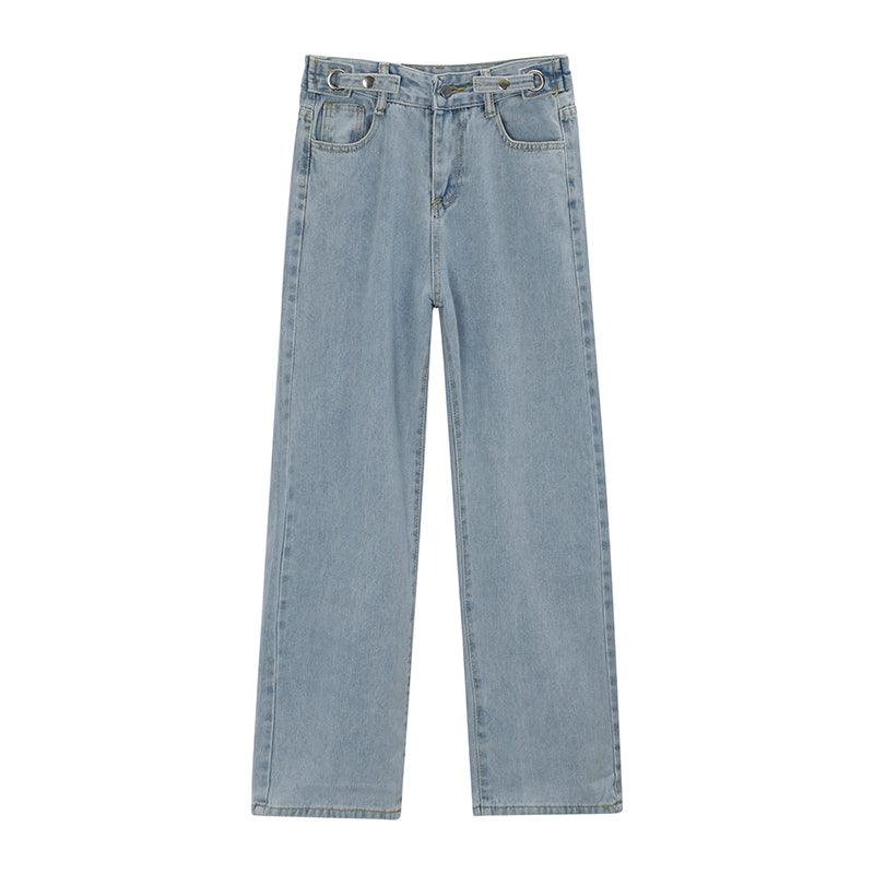 Slim Straight Wide-leg Pants - WOMONA.COM